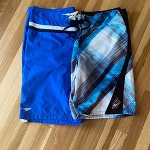 Two board shorts bathing suits